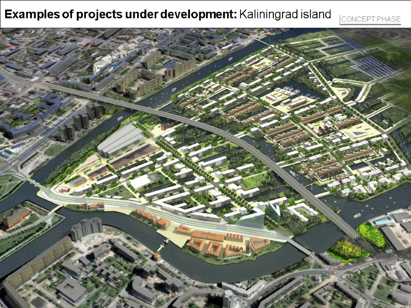 243  Examples of projects under development: Kaliningrad island CONCEPT PHASE